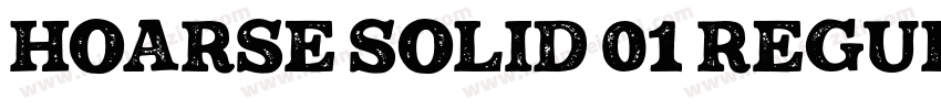 Hoarse Solid 01 Regular字体转换